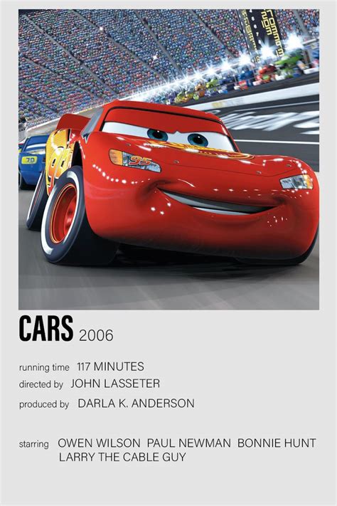 cars (2006) movie poster | Cars movie, Lightning mcqueen, Disney pixar cars