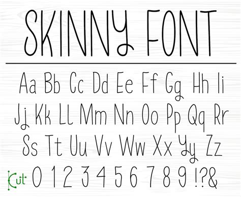 Tall Font Skinny Font Thin Font Tall Skinny Font Tall Letters Font Thin ...