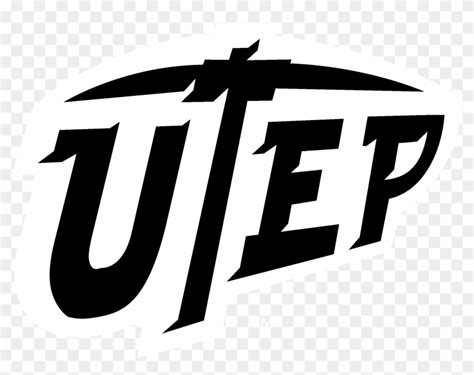 Utep Miners Logo Black And White - Utep, HD Png Download - 2400x2400 ...