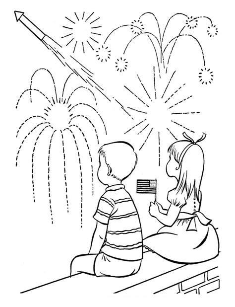 Free Printable Fireworks Coloring Pages For Kids