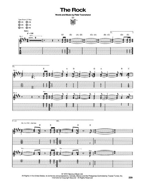 The Rock by The Who - Guitar Tab - Guitar Instructor