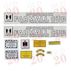 IH Farmall Cub Decal Set