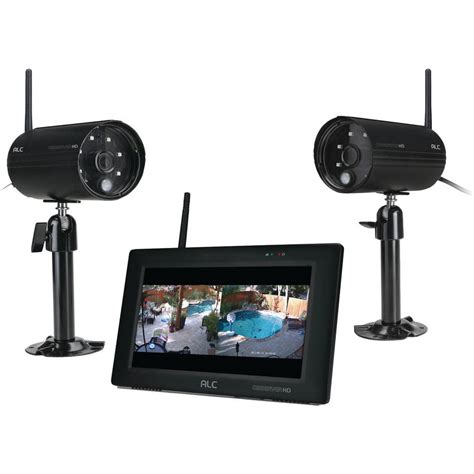 ALC Observer 4-Channel 1080p Wired HD Security Camera Kit with 7 in. Touchscreen Monitor and 2 ...