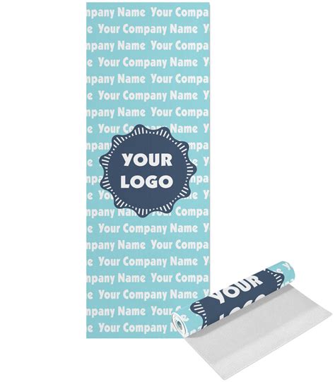 Logo & Company Name Yoga Mat - Printed Front (Personalized ...