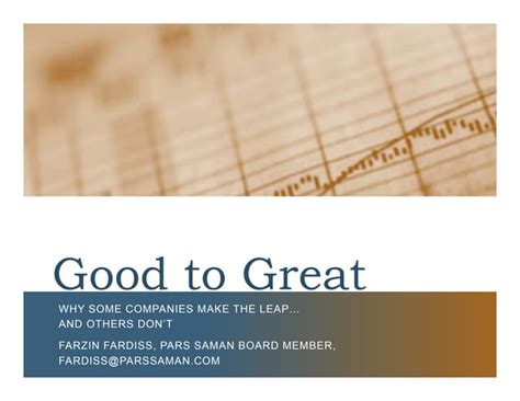 Good To Great - Concepts | PPT