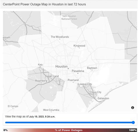 Check the CenterPoint Power Outage Map in Houston, Today