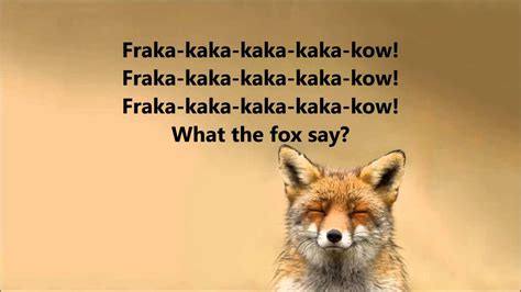 What does the fox say-Lyrics - YouTube