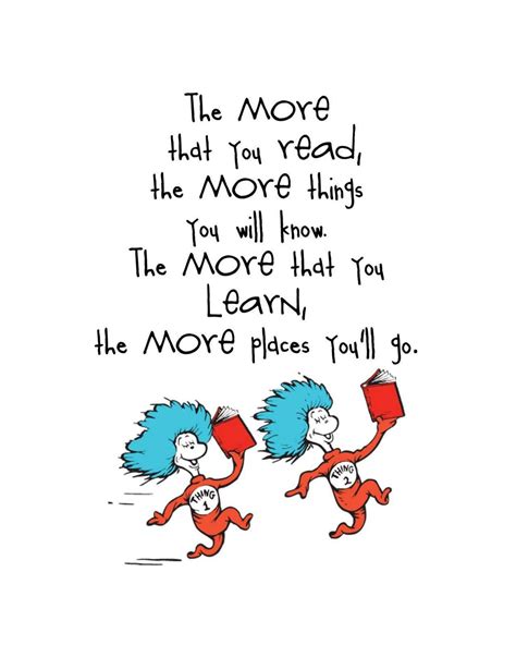 Download Dr Seuss Quote - The More You Learn The More Places You Go Wallpaper | Wallpapers.com