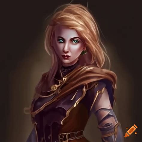 Elegant female mage character artwork on Craiyon