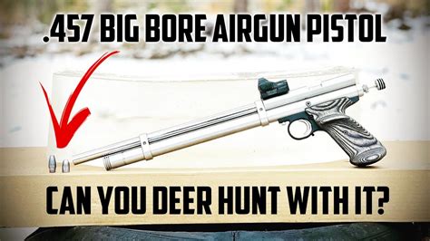 Can a .457 Big Bore Airgun Pistol Harvest a Deer? - YouTube