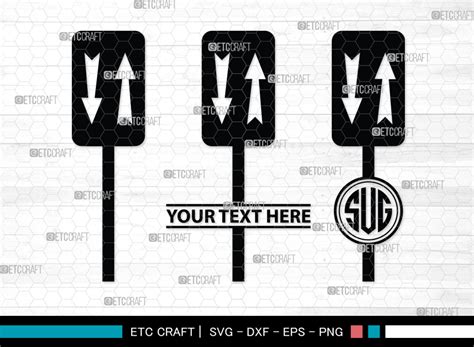 Road Sign Monogram, Road Sign Silhouette Graphic by ETC Craft Store ...