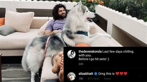 Pet Love: Vijay Deverakonda shares super cute moment with pet dog Storm ...