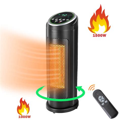 1500W Space Heaters for Home, Standing Electric Heaters for Inside ...