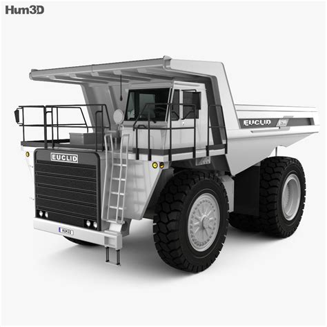 Euclid R90 Dump Truck 2004 3D model - Vehicles on Hum3D