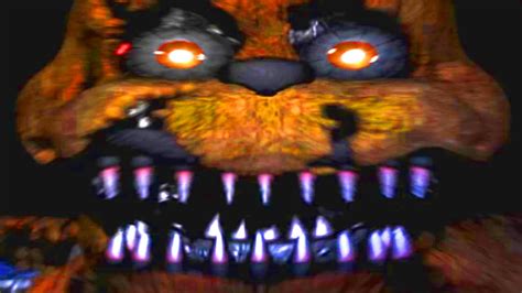 Five Nights at Freddy's 4 Nightmare Freddy Fazbear Jumpscare - YouTube