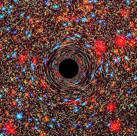 Artist Concept: Active Black Hole Squashes Star Formation. Original fr.. | Free public domain ...