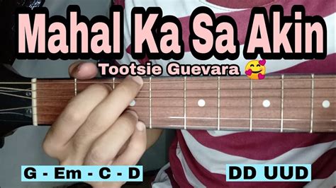 Mahal Ka Sa Akin Guitar Tutorial - Tootsie Guevara (EASY CHORDS) - YouTube