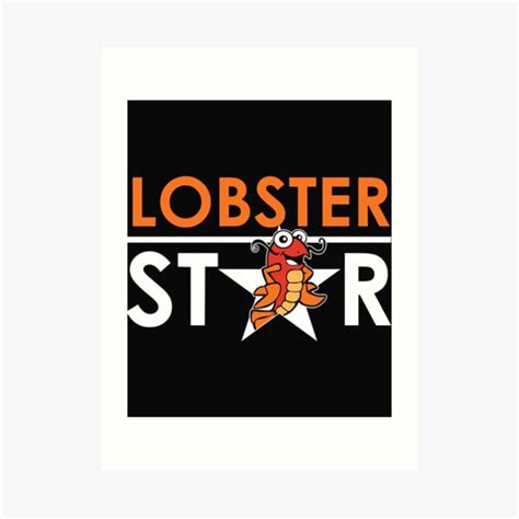 "Lobster Star Funny Maine Lobster Boil Retro Seafood Festival" Art Print by WaylonWisoky | Redbubble