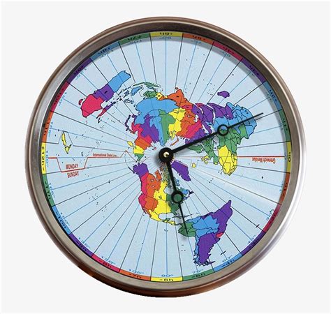 Greenwich Mean Time Zones Flat Earth Map 24 Hour Clock - Time Zone Map ...