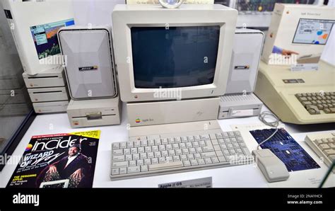 Warsaw, Poland. 10 February 2023. Inside the Apple Museum. Apple II GS ...