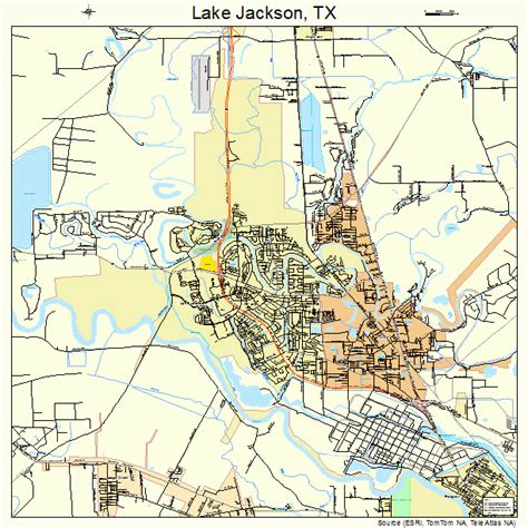 Lake Jackson Texas Street Map 4840588