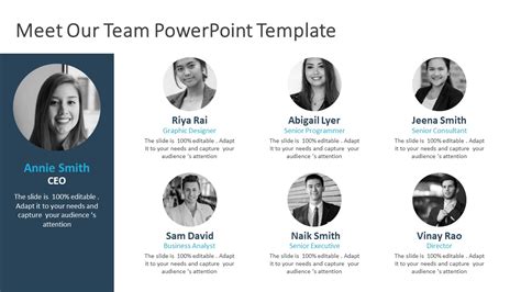 Meet Our Team PowerPoint Template | PPT Templates