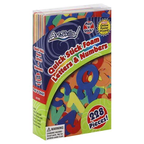 ArtSkills Quick Stick Foam Letters & Numbers - Shop School & Office Supplies at H-E-B