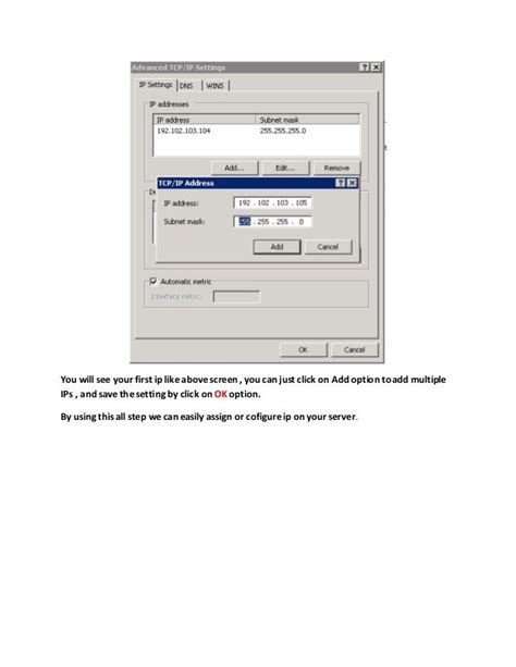 How to configure ips in windows server