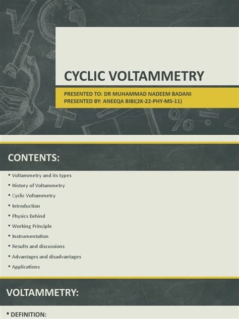 Cyclic Voltammetry | PDF | Redox | Electrode