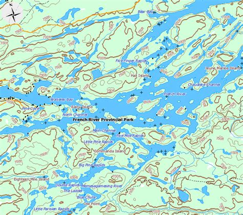 French River Map (main Channel, North Channel, Wolseley Bay gif by ...