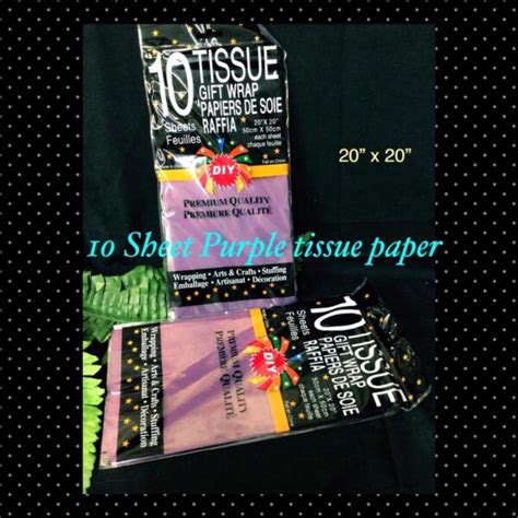 10 Sheet Purple tissue paper - CraftEZOnline | Arts And Crafts Store