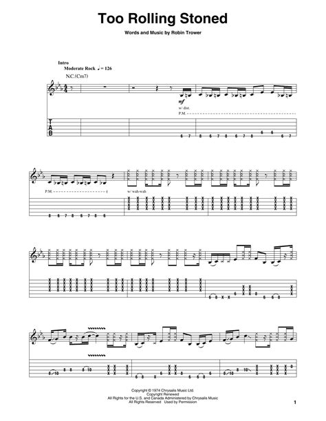 Too Rolling Stoned by Robin Trower - Guitar Tab Play-Along - Guitar Instructor