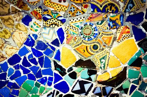 Park Guell Mosaic Background 1315129 Stock Photo at Vecteezy