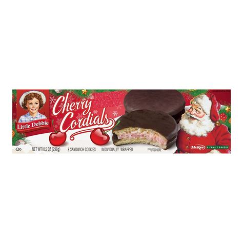 Little Debbie Cherry Cordials Sandwich Cookies - Shop Snack cakes at H-E-B