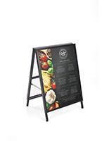 Portable A-Frame Sign - Fold Up Poster Frames With PVC Lens