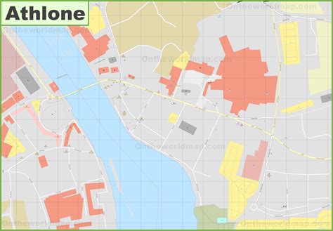 Athlone City Centre Map - Ontheworldmap.com