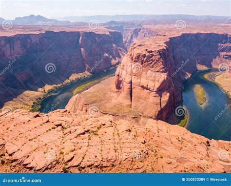 Aerial View of the Horseshoe Bend in Arizona, USA Stock Image - Image ...