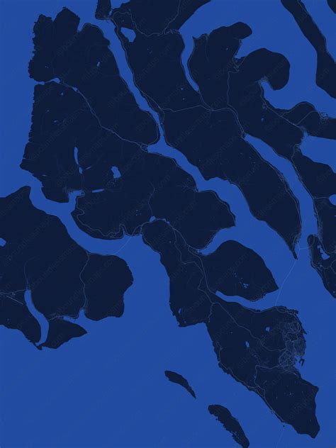 Streymoy Vector Map - Dark Blue (AI,PDF) | Boundless Maps