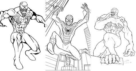 25 Free Venom Coloring Pages for Kids and Adults