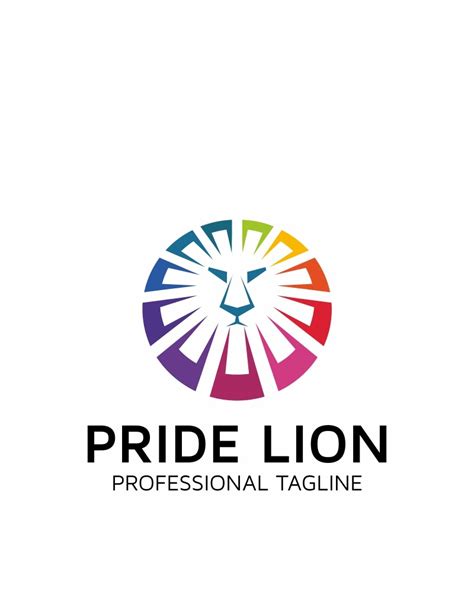 Pride Lion Logo Template #66147 - TemplateMonster