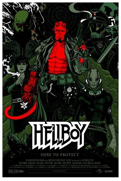 INSIDE THE ROCK POSTER FRAME BLOG: Hellboy and Hellboy 2 Posters by Florian Bertmer and Ken ...