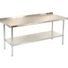 Stainless Steel Work Benches | Stainless Steel Workbench with Backsplash | Aero Manufacturing ...
