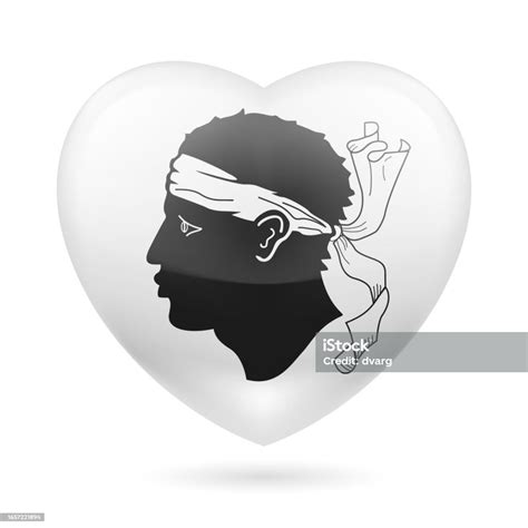 Heart Icon Of Corsica Stock Illustration - Download Image Now - Adult ...