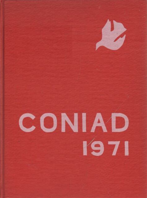 High School Yearbook Augusta Maine ME Cony High School Coniad 1971 | eBay