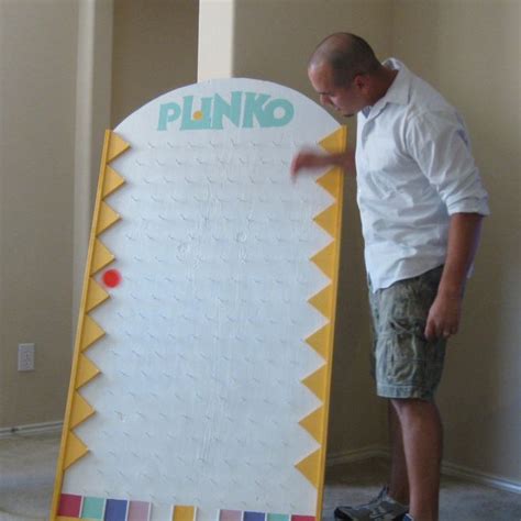 Homemade plinko board | Fall festival games, Diy yard games, School ...