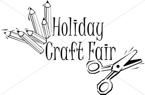 Arts And Crafts Fair Clipart Black