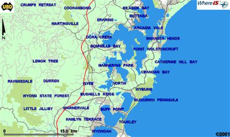 Central Coast Nsw Map - Go-images Web