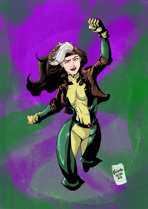 Used Procreate to Draw 90's Rogue! (Art by Cesar Barboza) : r/Rogue