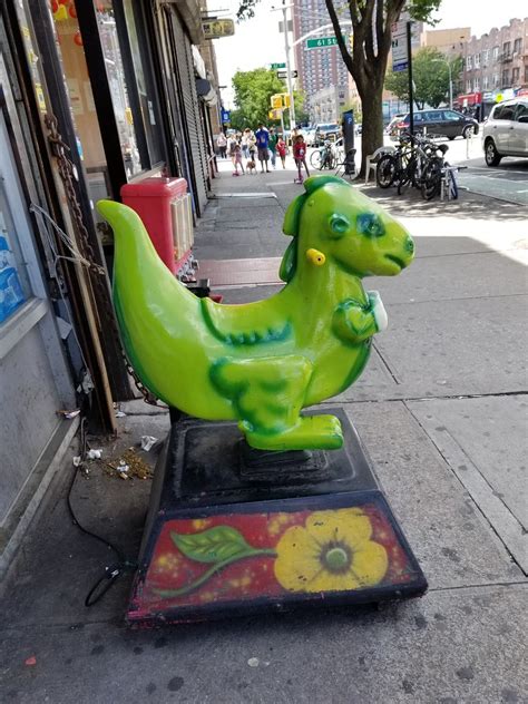 1990s Dinosaur kiddie ride (Bright green) | Made and manufac… | Flickr