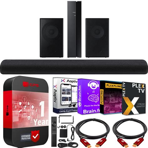 Samsung HW-S60A 7.0ch Surround Sound Wireless Home Theater Bundle 5ch All-in-One Soundbar w ...